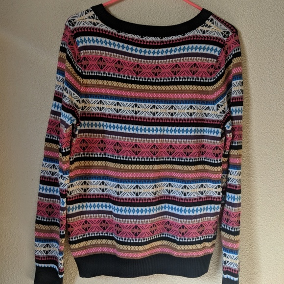 Colorful Light Patterned Sweater - Picture 3 of 3